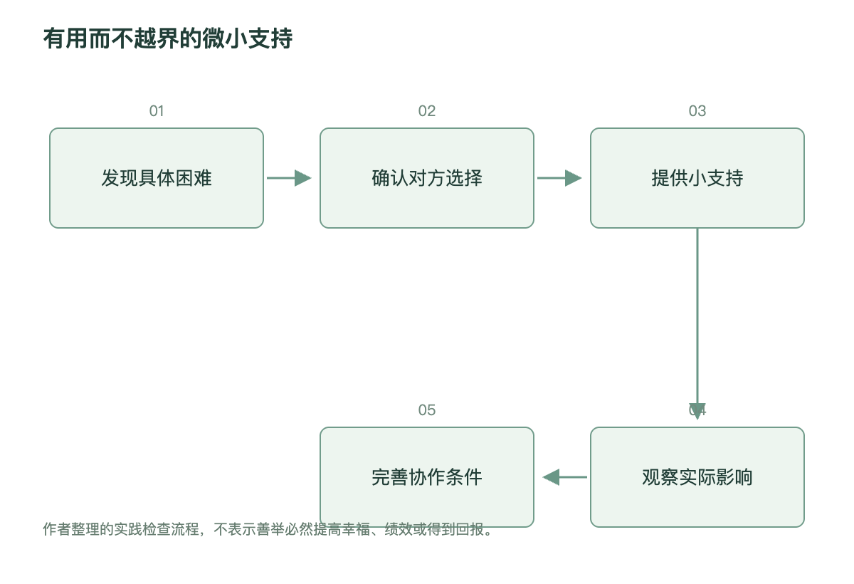 有用而不越界的微小支持