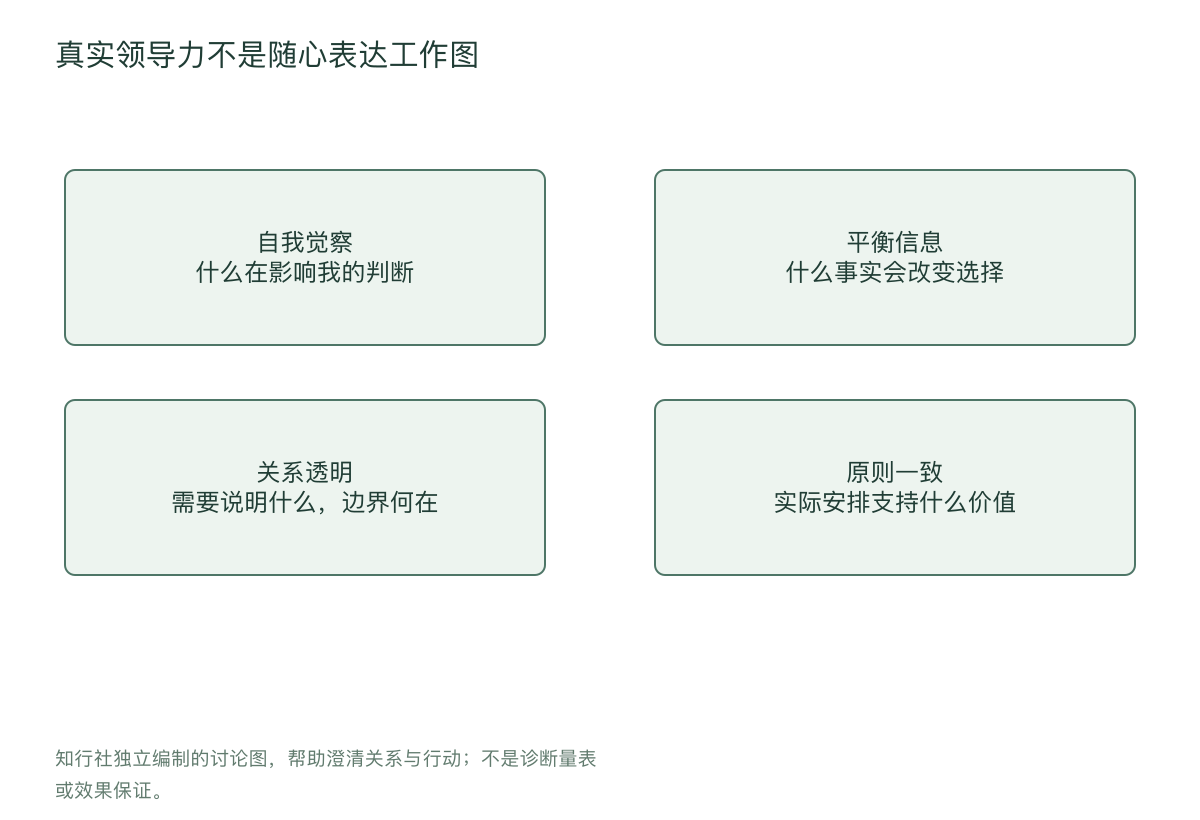 真实领导力不是随心表达工作图