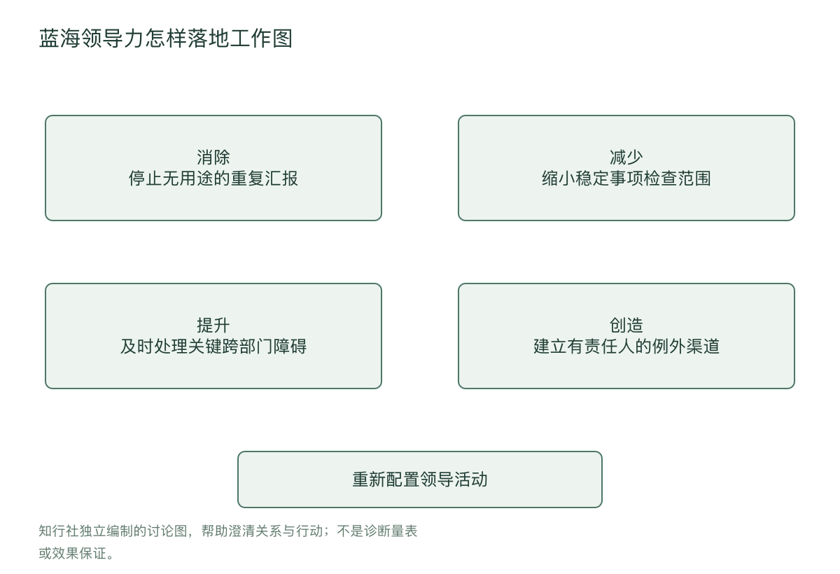 蓝海领导力怎样落地工作图