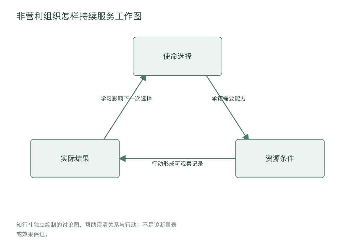 非营利组织怎样持续服务工作图