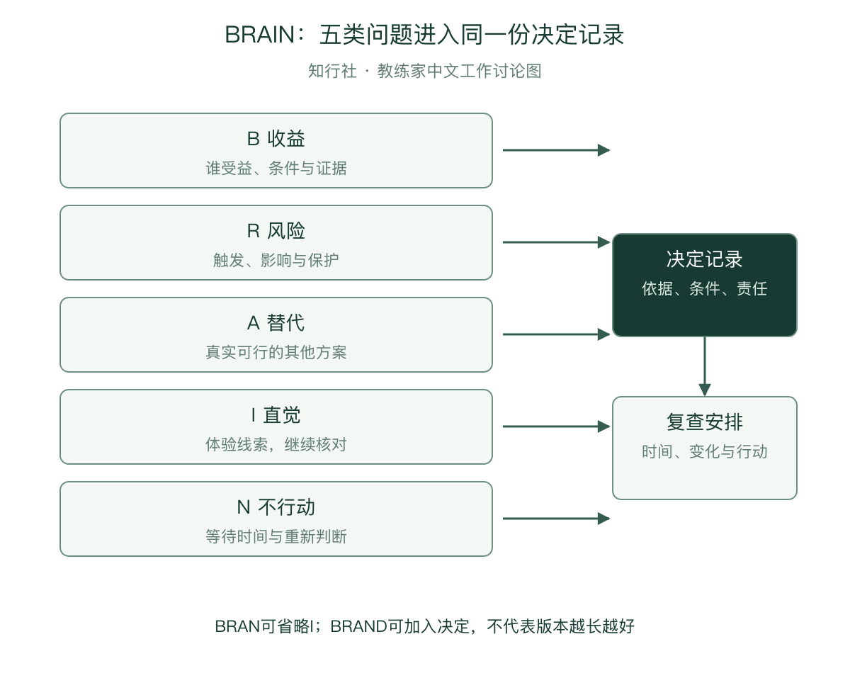 BRAIN五类提问与决定记录
