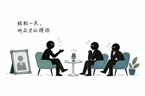 放松一点,听众才认得你