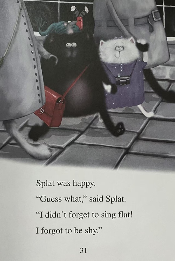 深度拆解英文绘本《Splat the Cat》,和孩子“一起长大”(原文插图)