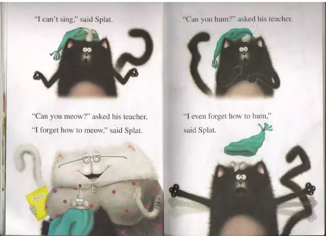 深度拆解英文绘本《Splat the Cat》,和孩子“一起长大”(原文插图)
