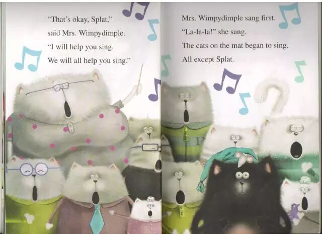 深度拆解英文绘本《Splat the Cat》,和孩子“一起长大”(原文插图)