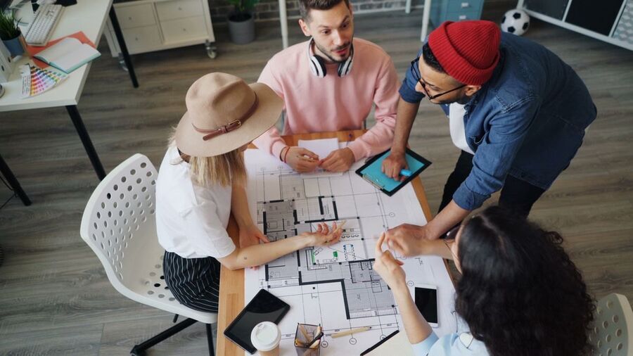 围绕图纸协作的团队